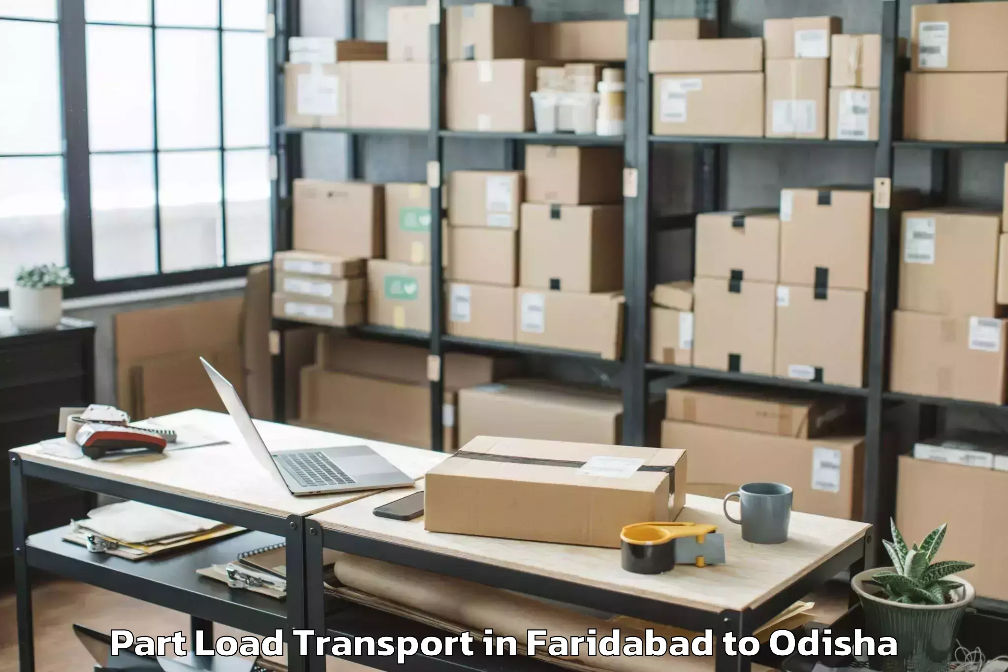 Professional Faridabad to Kendrapara Part Load Transport